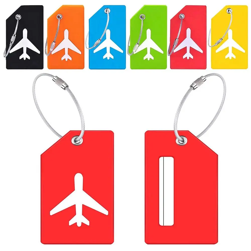 Silicone Luggage Tag Personalized Soft 6Colors Boarding Pass Suitcase Straps Men