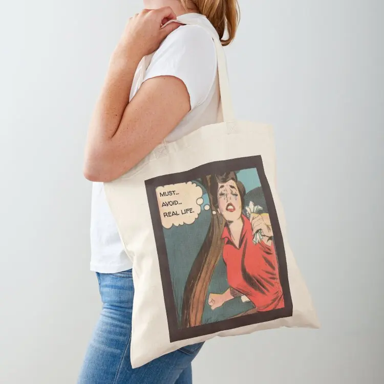 

Must Avoid Real Life Tote Bag hand bag great bag canvas tote Lady bags