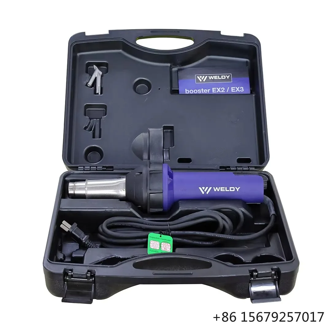 Weldy HT1600 D Hot Air Gun with Digital Display | 1600W PP/PE/PVC Plastic Welding Tool for Flooring & Geomembranes