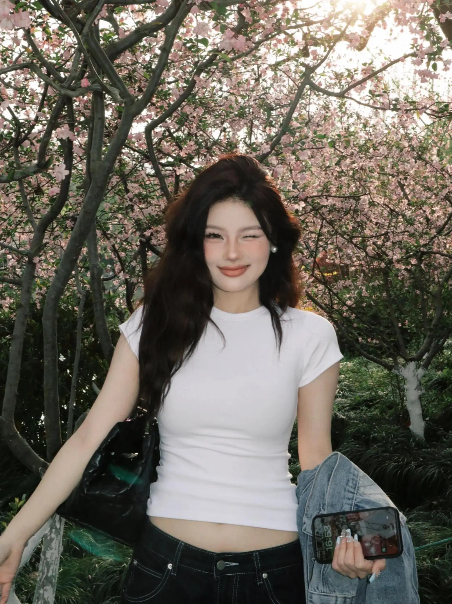 Eng anliegendes T-Shirt mit Rundhalsausschnitt für den Sommer, Hot Girl Unterwäsche, Oberteil in Übergröße, süßes, schmales, figurbetontes, weißes T-Shirt