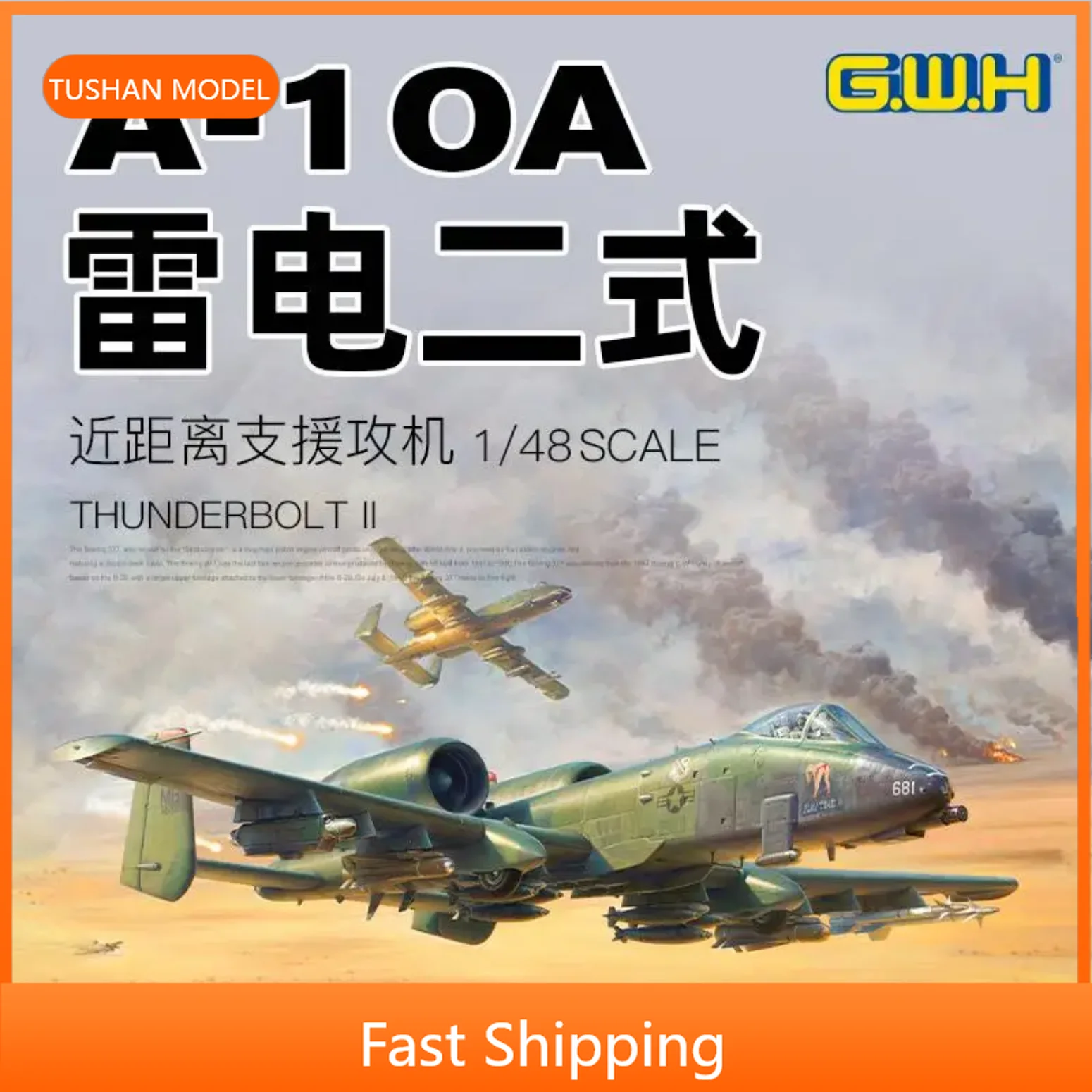Zusammenbauen Sie den Maßstabsflugzeug-Modellbausatz L4825 im Maßstab 1:48 A-10A Thunderbolt II Close Air SupportBy Great Wall Hobby