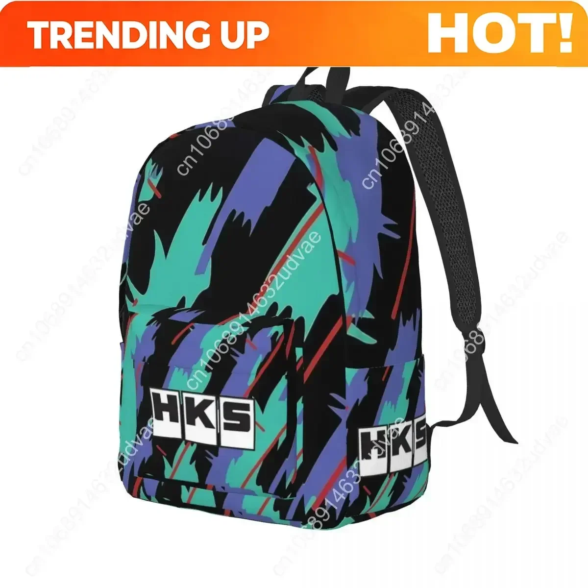 Custom Bag HKS Retro Pattern Backpack For Men Women Teenage Student Hiking Travel Daypack JDM Drift Turbo Car Laptop Computer Ca