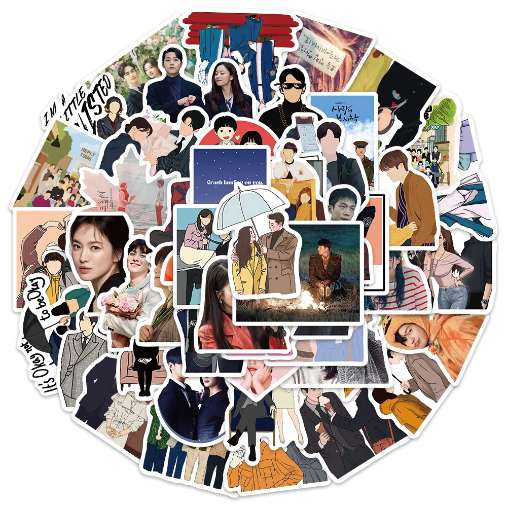 50PCS Kdrama Beckoning Famous scenes Stickers Graffiti Decals For Laptop Luggage Phone Shell Scrapbook Refrigerator Stickers