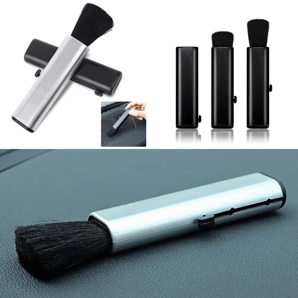 

Выдвижная щетка для чистки приборной панели, щетки для деталей кондиционера для Audi Q5 2010-2018, держатель для перчаточного лотка для консоли