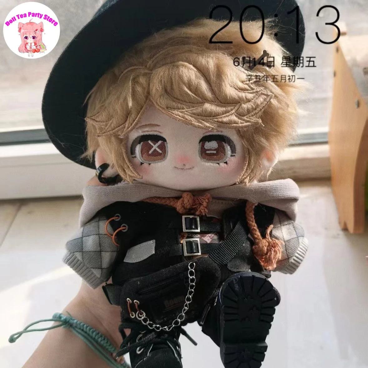 Handsome Cute Victor Grantz Attributes 20cm Postman Doll Cotton Body Cosplay Dress Up Plush Plushie Dolls Anime Figure Toys Gift
