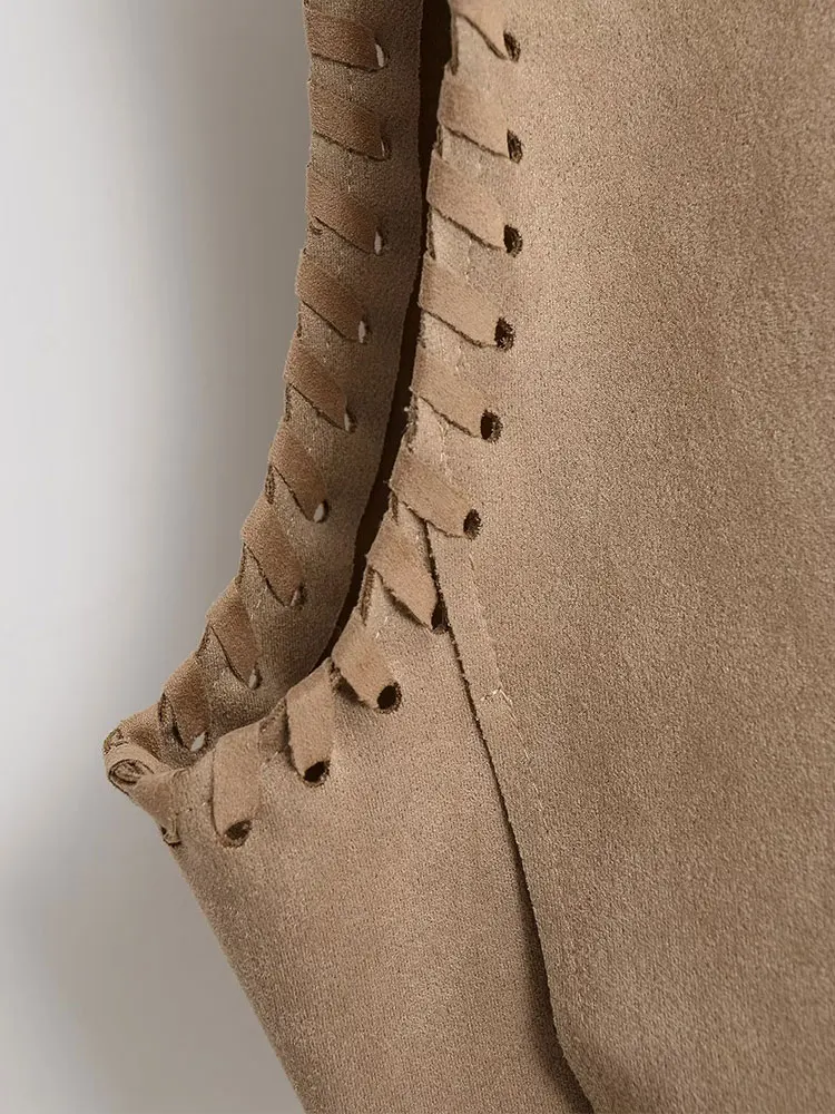 2025 Primavera Estate Elegante Chic Donna Top Gilet corto senza maniche Top femminili di nuova moda