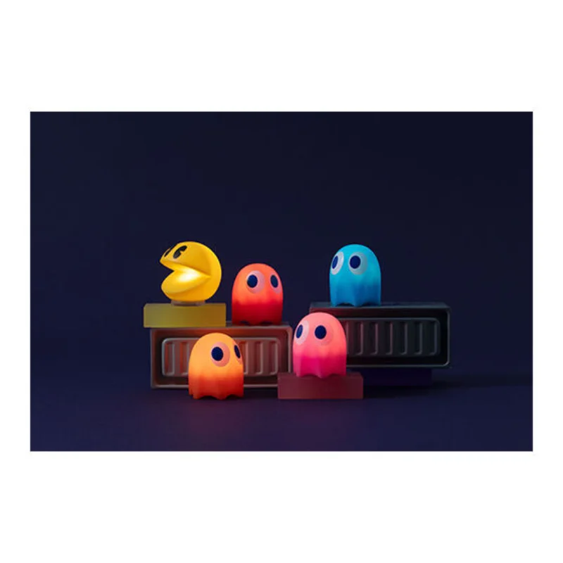 بانداي الأصلي غاشابون PAC-MAN باك مان توهج ضوء الليل شخصية صغيرة تحصيل لعبة زخارف مكتب لعب هدايا عيد ميلاد الأطفال #2