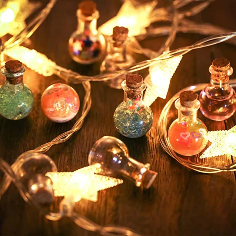 10 Stück kleine Glasflaschen Miniatur-Trankflasche Mini Kork Glasfläschchen Hochzeit – Detail 3