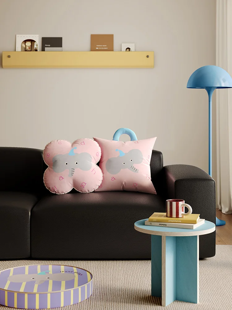 

Подушка-обнимашка Danbo Small Elephant Dopaamine Letter Cartoon для гостиной, съемный чехол, квадратная форма, для сна