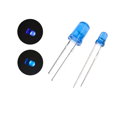 1000PCS 3MM Light Emitting Diode LED light with bright white blue red green yellow, orange pink round head DIP lamp bead