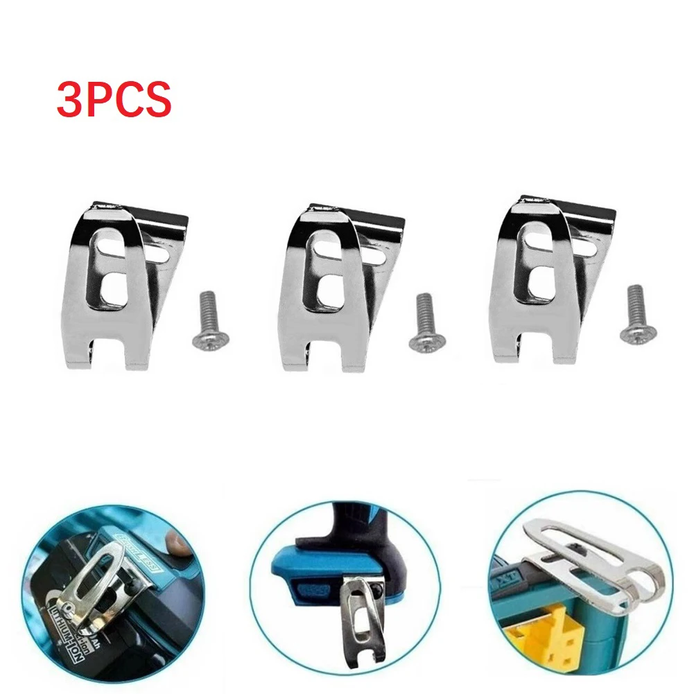 

3Pcs Belt Clip Hook For LXT 18V Cordless Drills Driver Power Essential Accessory Belt Hook Slim Short Cordless Tools Short Hooks