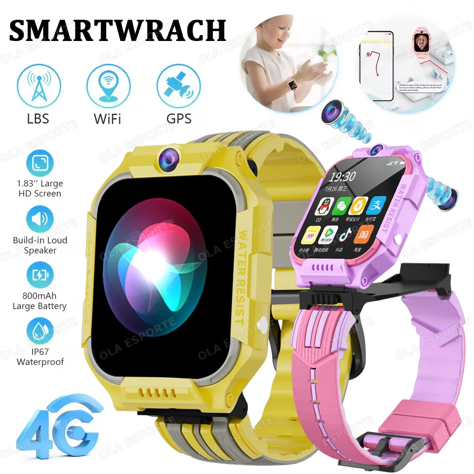 

New 5G SmartWatch Kids Watches WIFI Video Call Waterproof Child Smartwatch Camera SOS GPS positioning SmartWatch For Android IOS