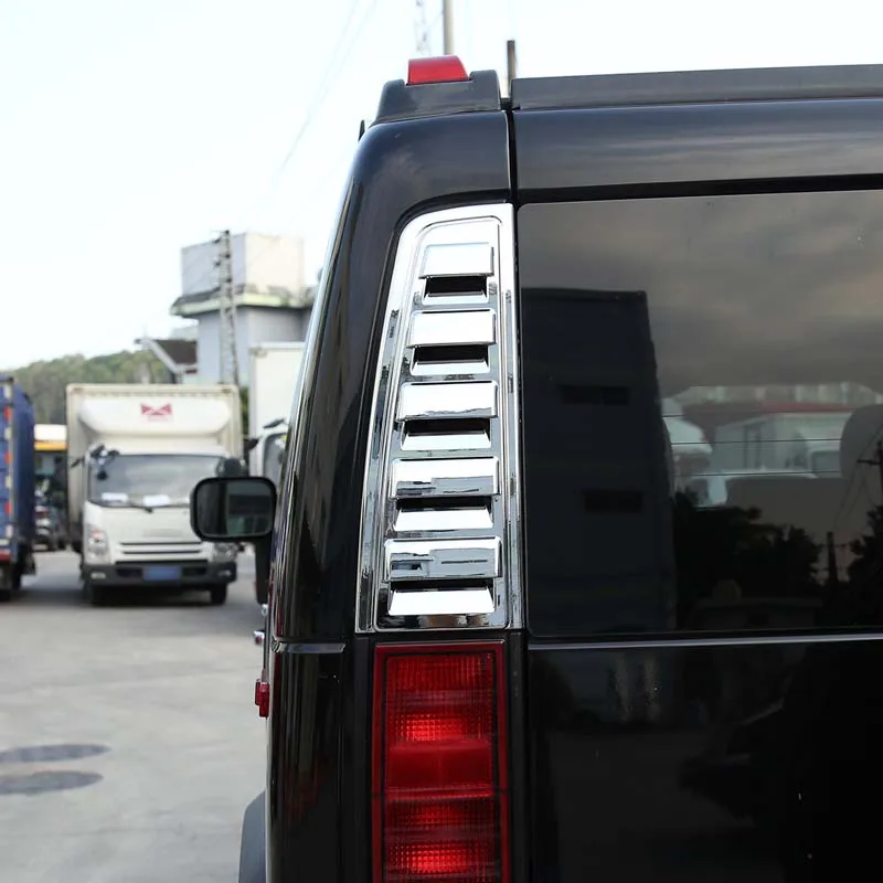For 2003-2009 Hummer H2 ABS black car styling car rear bumper tail light cover decorative sticker car protection accessories