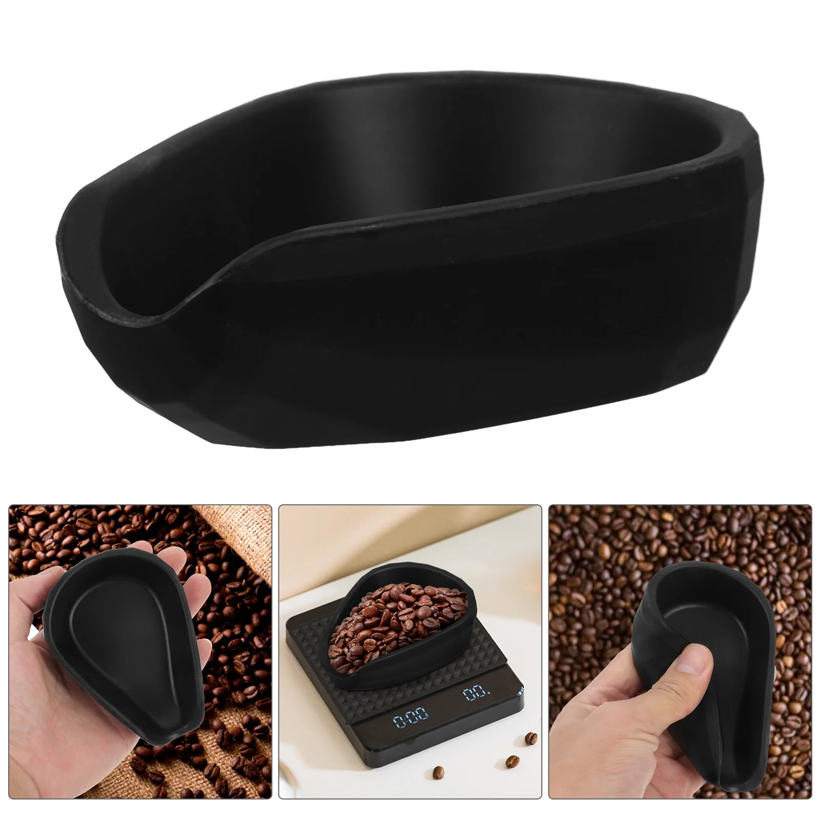 

Silicone Coffee Bean Dosing Tray Measuring Plate Portable Bean Holder Multipurpose Display Dish for Kitchen Coffee Bar