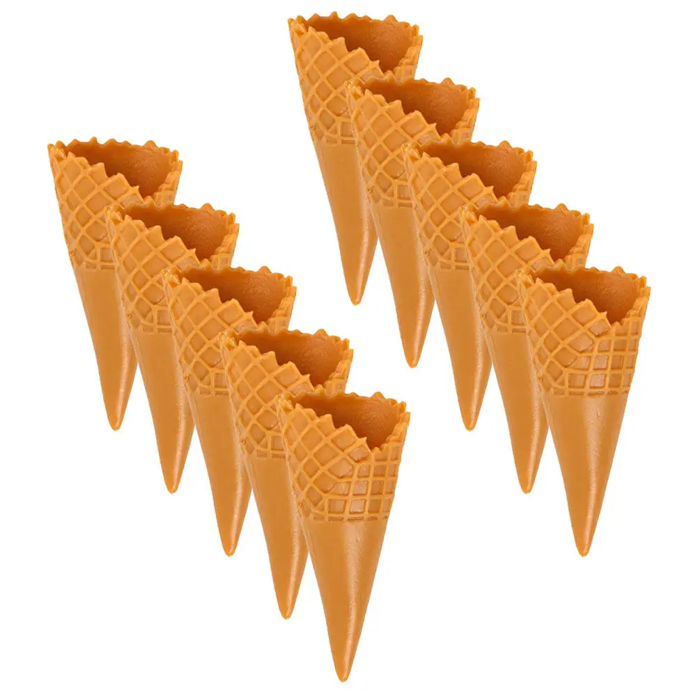 10Pcs Mini Ice Cream Cone Charms DIY Phone Cover Accessories Hairband Decor Charm for Jewelry Making Bags Cards Gift Boxes