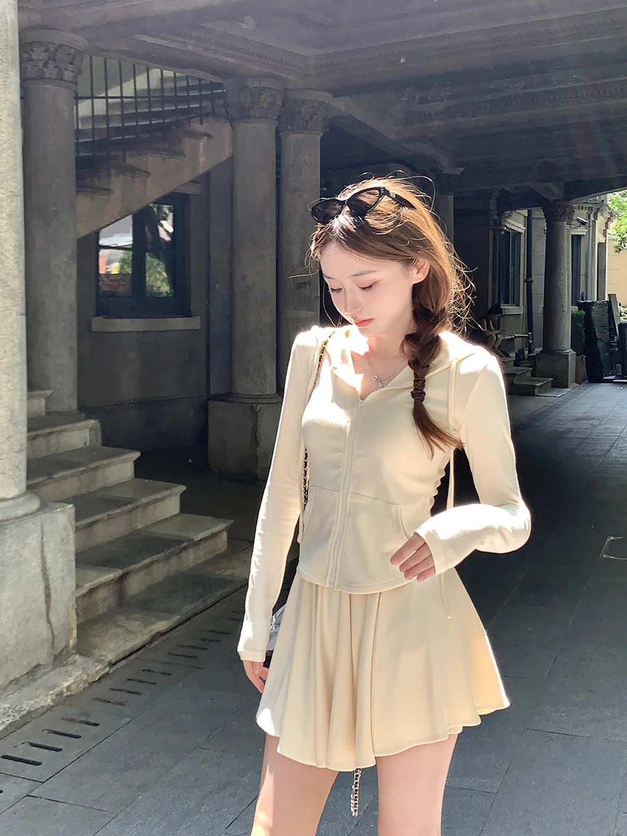 

Ay Snow Casual Sweatirt ort Skirt Pants Lazy Girl Set Women's Faion Set Autumn Spring Summer Leisure Work Home