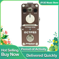 Aroma AOS-3 Octpus Polyphonic Octave Electric Guitar Effect Pedal Mini Single Guitar Pedal True Bypass Effect Guitar Accessories
