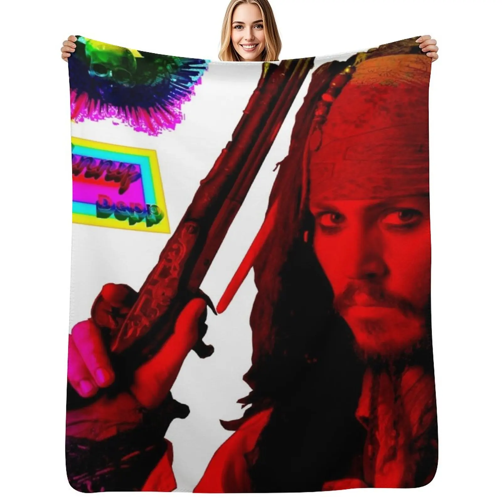 FILM STAR| CELEBRITYJONNY DEEP Throw Blanket Cozy Throw Blanket Birthday Gift for Him Her