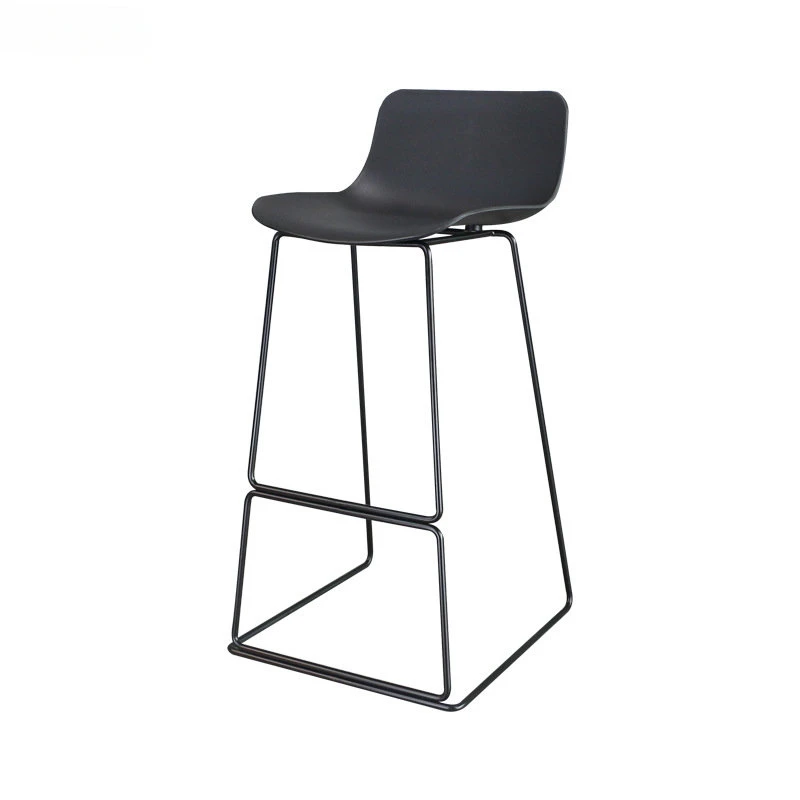 Nordic wrought iron bar chair Casual dessert milk tea shop bar chair Industrial style restaurant stool chair stool