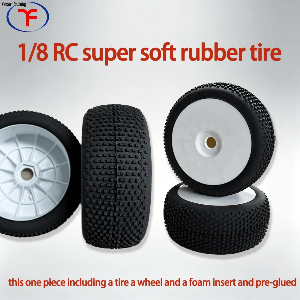 

4pcs 1/8 RC Rally Off-Road Buggy Tires Wheel 17mm Hex TR-039tire For ARRMA Traxxas Redcat Team Losi Kyosho HPI WR8 HSP RC Car