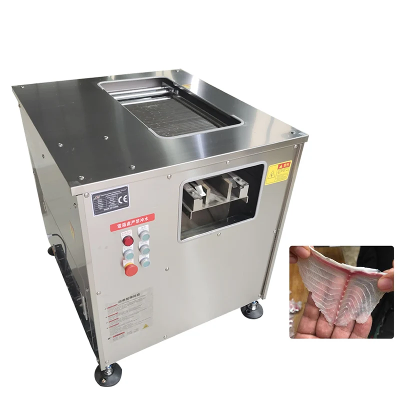 Full Automatic Fish Slicer Commercial Electric Oblique Fish Slicer Boiled Pickled Chinese Cabbage Fish Slicer