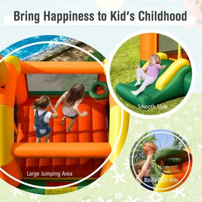 Ut Blower Kids Inflatable Bounce Jumping Castle House with Slidewitho