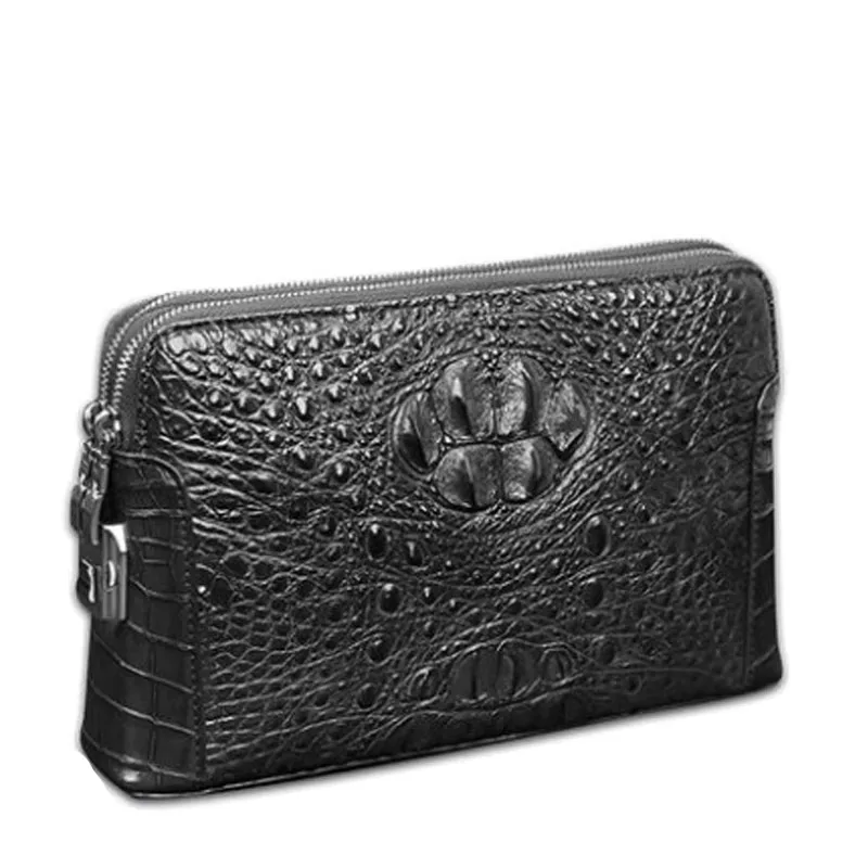 mafeimengge Crocodile handbag man bag business code lock double zip envelope bag man bag handbag men clutch