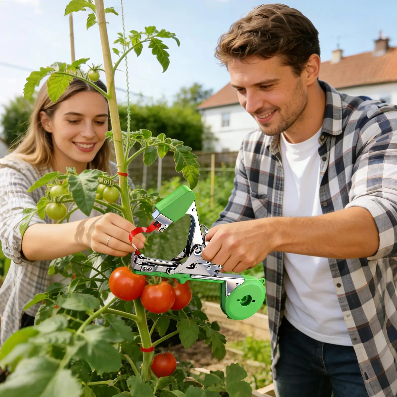 

Garden Plant Tying Machine Heavy Duty Ergonomic Handheld Labor Saving Plant Tie Machine Floral Support For Vine Tomato Cucumber