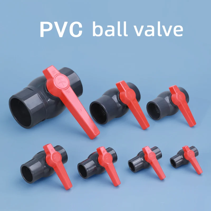 

PVC Pipe Ball Valves Water Irrigation System Drainage Tube Quick Valve Water Pipe Connector Fittings High quality