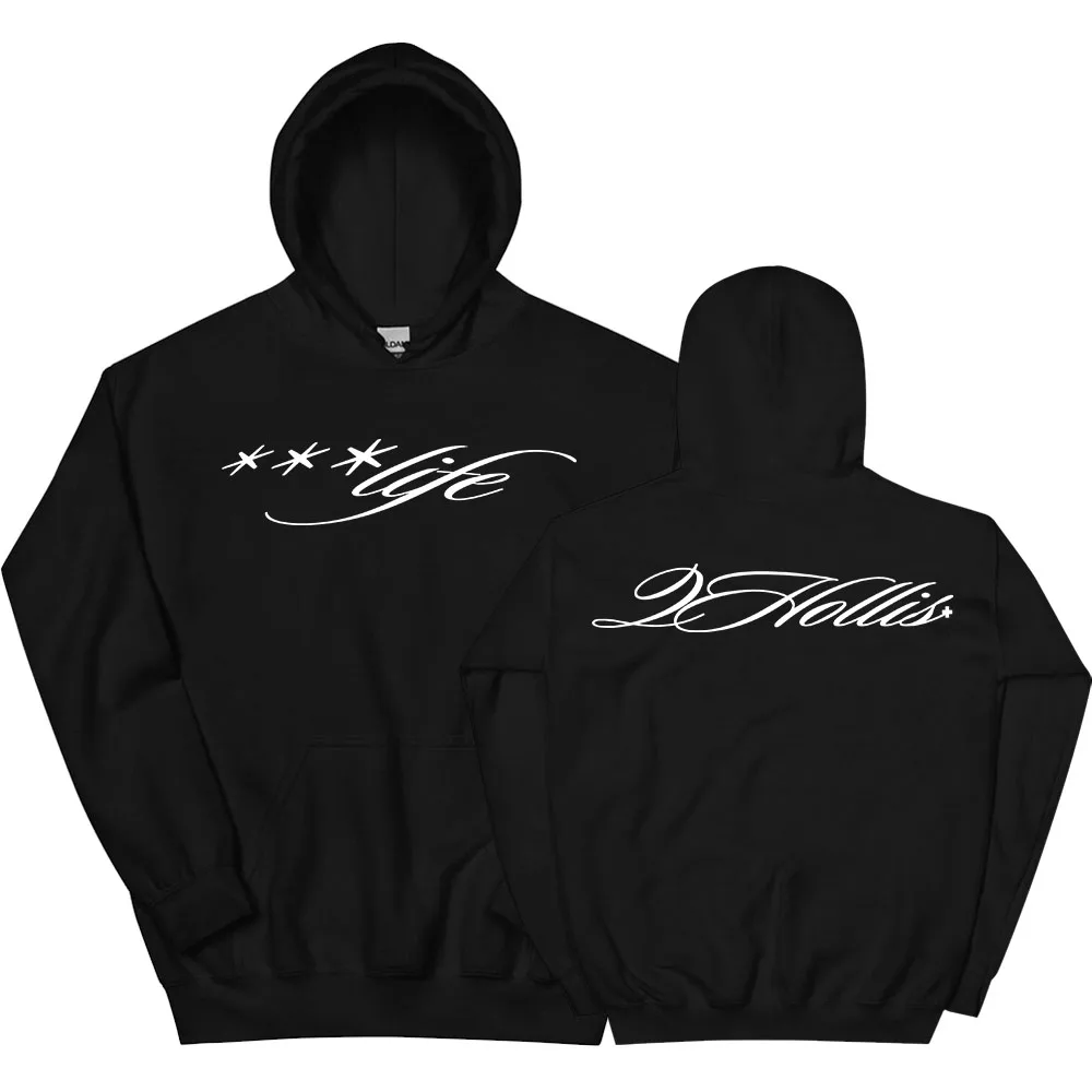 2hollis *** Sudadera con capucha Life Script, ropa para hombres y mujeres, jerséis holgados de manga larga con capucha, Sudaderas cálidas de lana para otoño 2025, Sudaderas con capucha para hombre