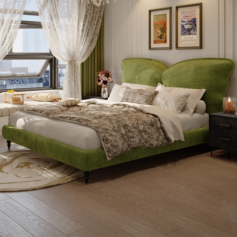 

Modern Luxury Bed Design Bedroom Comfortable Trendy Simple Safe Lounge Sun Cute Bed Unique Cama Solteiro Postmodern Furniture