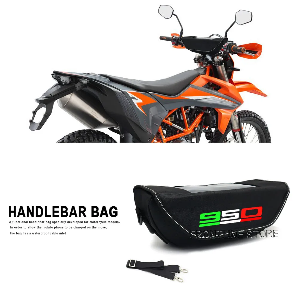 

For Hypermotard 950 Hypermotard 950 SP 950 RVE 2023 Motorcycle Waterproof And Dustproof Handlebar Storage Bag