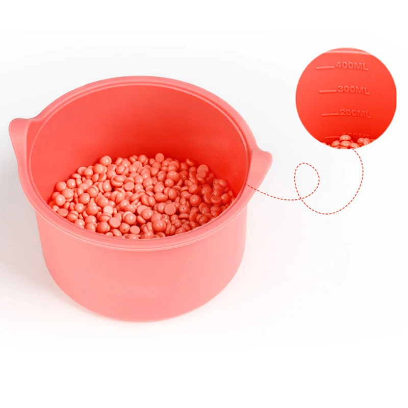 

Replacement Silicone Bowls Hair Removal Wax 400ml Wax Warmer Heat-Resisting Non-Stick Pan Easy To Clean Hair Removal Beauty Tool