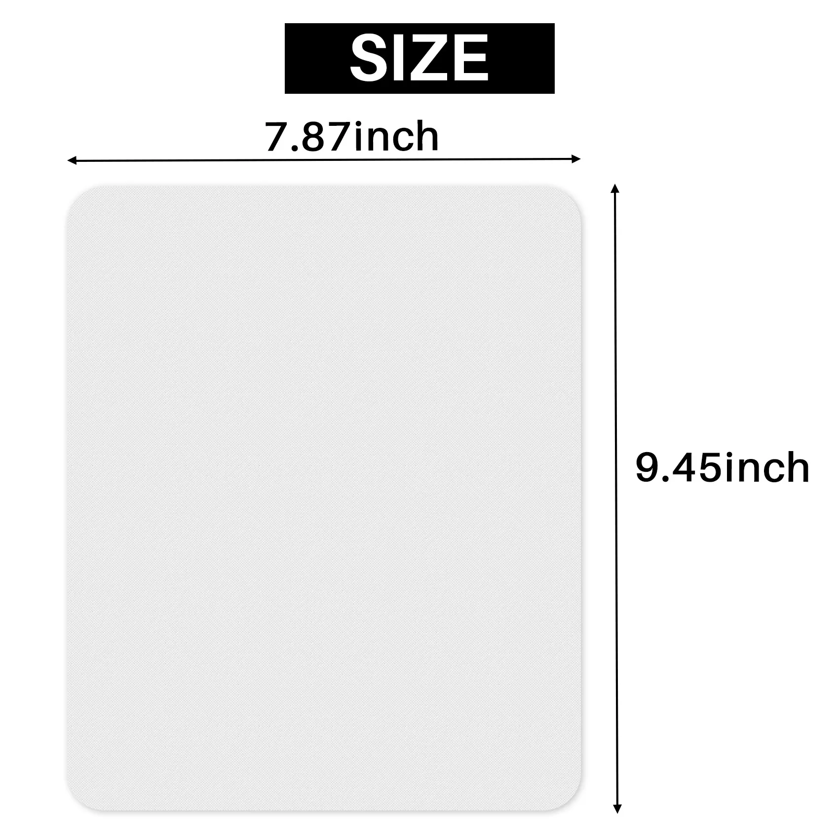 Leading-10Pcs Blank Mouse Pad For Sublimation Transfer Heat Press Printing Crafts