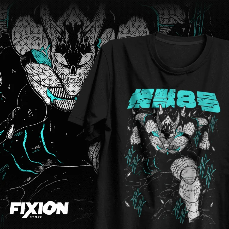 

Kaiju #8 Season 2 Print T-shirts Japenese Hot Anime Women Men Casual Cotton Kaiju No.8 Oversized Tee Summer Female Male T-shirts