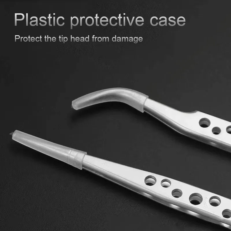 Industrial Tweezers Electronics Anti-static Precision Stainless Curved Straight Tip DlY Hand Tools Phone Repair JMNZ04