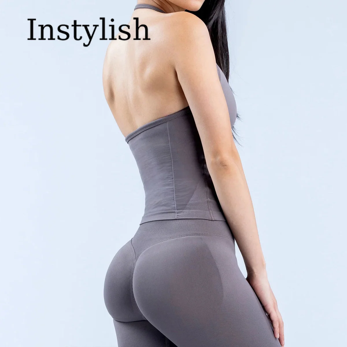 Nahtloses Yoga-Set Damen 2-teilig - usage example