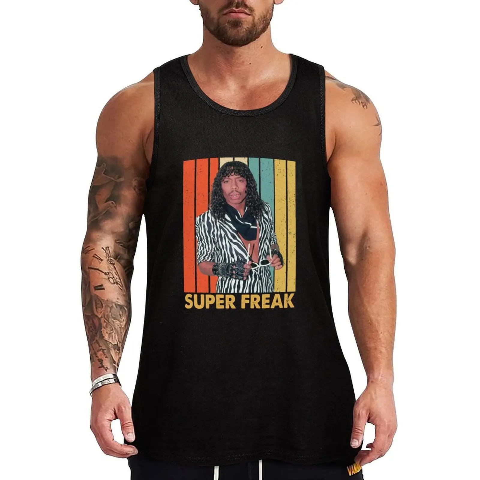 Vintage Gift Super Freak Tank Top Everyday Basic Tank Top Comfort Cotton Undershirt