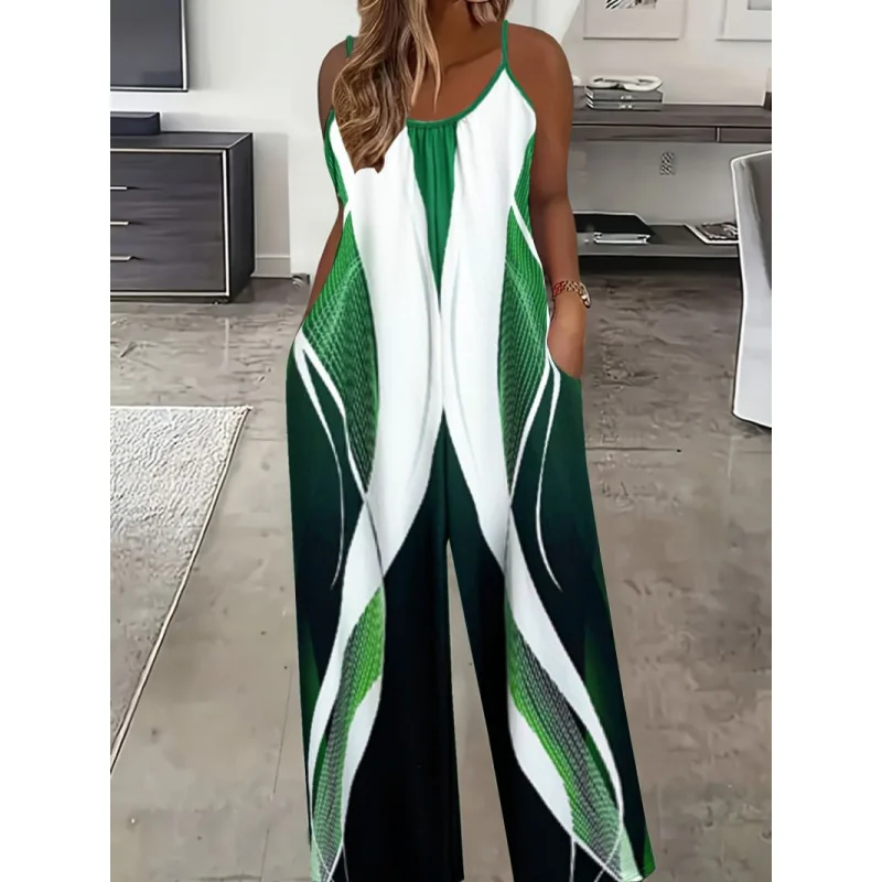 

Cross-border Women's New Pattern Digital Printing Sleeveless Dress Casual Fashion