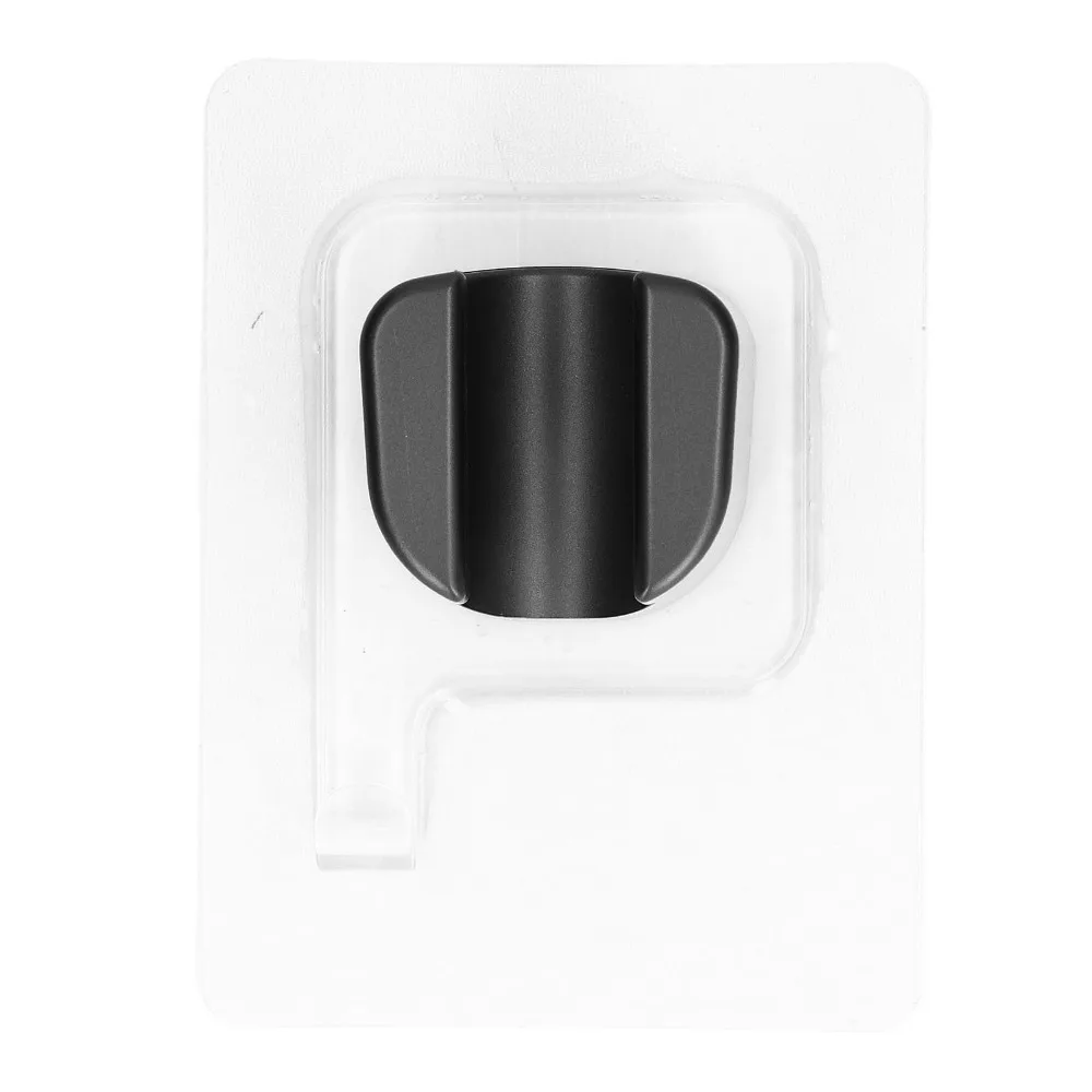 Strong Adhesive Shower Head Holder ABS Material Wall Mount Shower Head Bracket Matte Black No Drill Shower Holder Bathroom