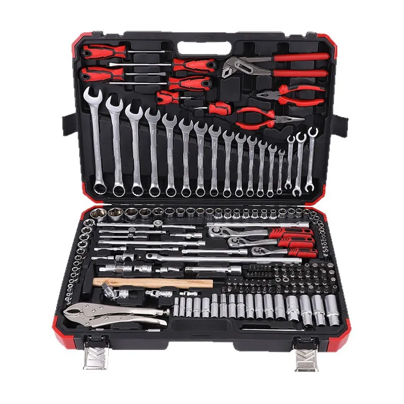15‑Inch Chrome Vanadium Steel Multifunctional Hand Tool Kit for Automotive & Mechanical Repair, Hard Case, OEM/ODM Customizable