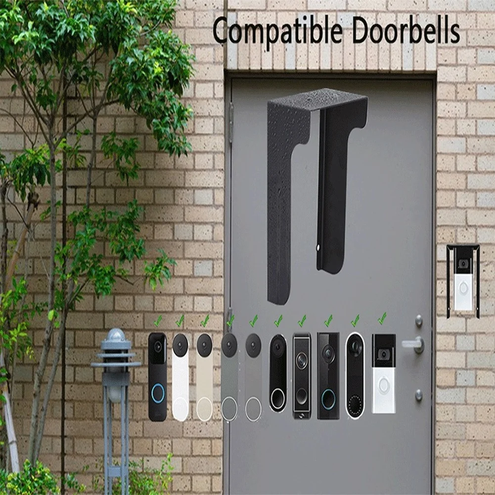 

Metal Weatherproof Doorbell Cover Rain Sun Glare Shield For Blink Video Doorbell Outdoor Security Camera Accessories