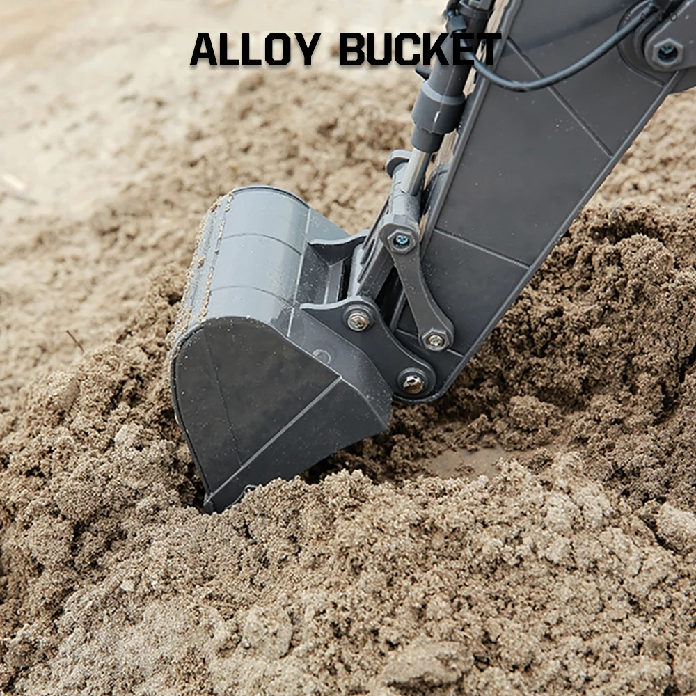 1/14 HUINA 592 RC escavatore camion escavatore in lega Caterpillar 2.4G 22CH radiocomandato modello di ingegneria auto elettrica giocattolo ragazzo