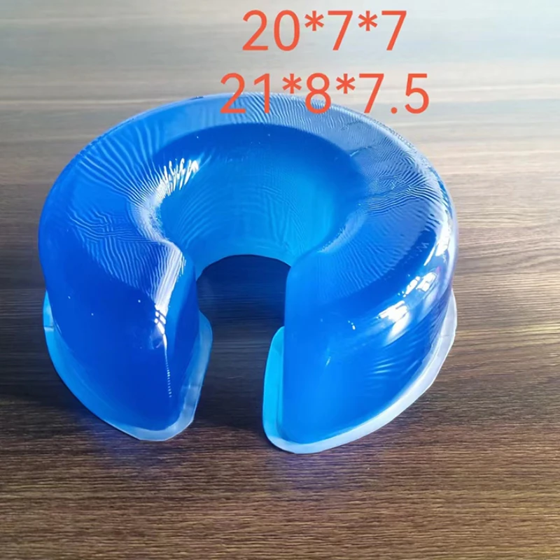 Prone position ventilation pillow medical gel pad silicone headrest prone position head circle horseshoe shape