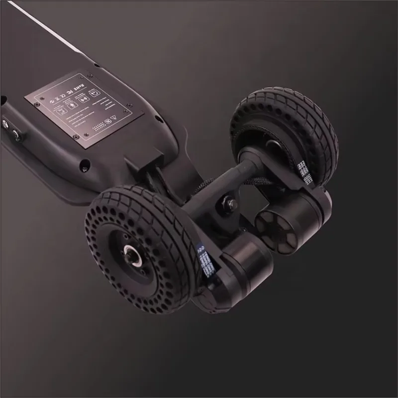 Dupla correia de 40 km/h skate elétrico off-road piso de montanha 20 km faixa 6 polegadas material transporte direto opções personalizadas