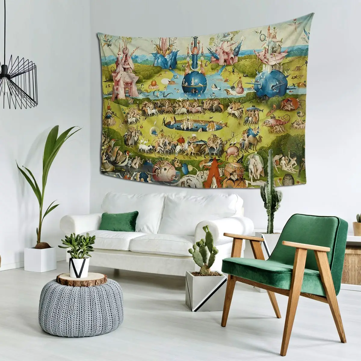 

Иеронимус Бос - сад земных наслаждений, постер, гобелен, настенный эстетический домашний декор, гобелены для гостиной, спальни
