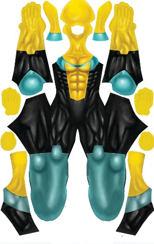 Costume de cosplay invincible du film Smile Hero pour adultes et enfants, costume de batterie Zentai, combinaisons trempées