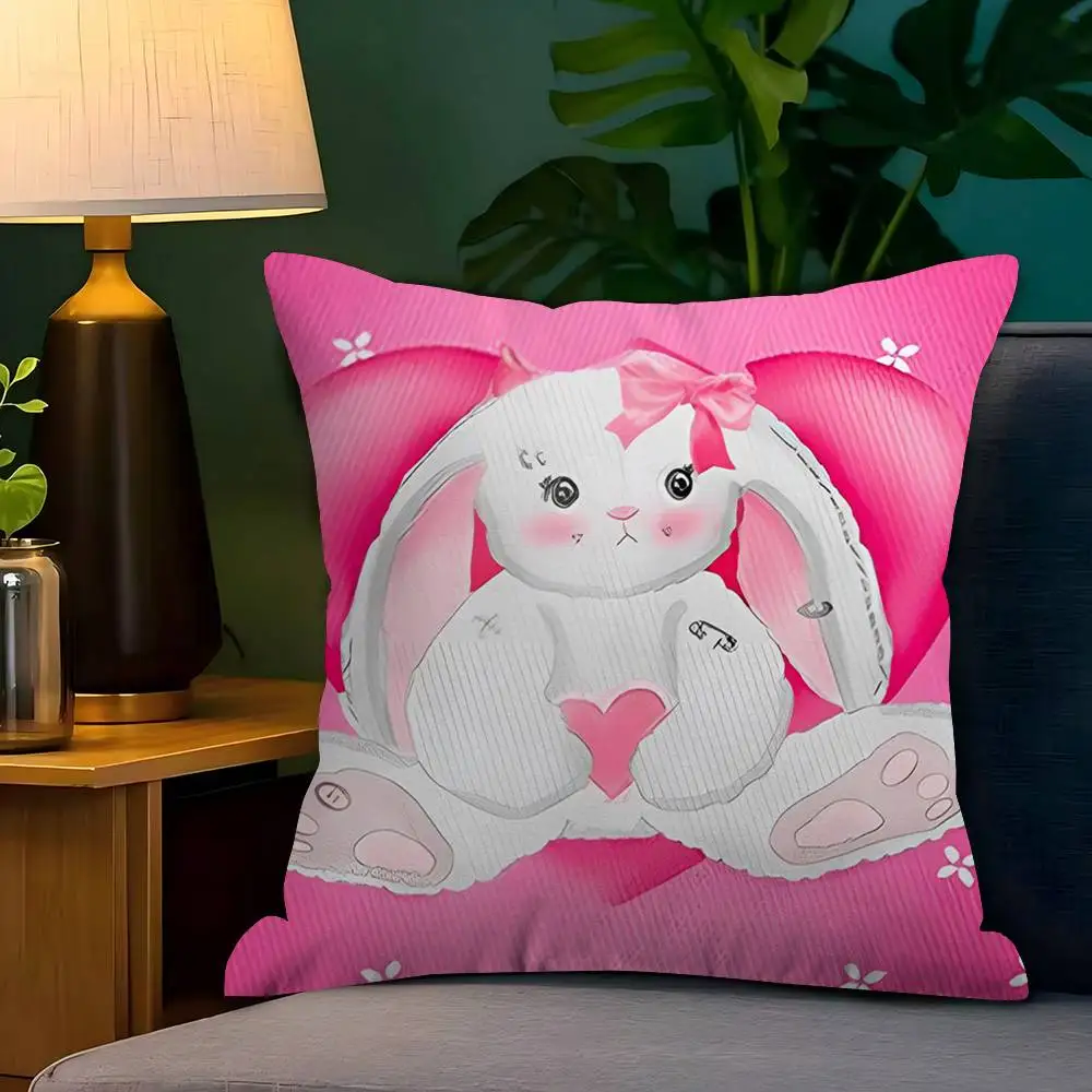 Funda de Almohada Personalizada Be My Bunny, Decoración para Dormitorio Infantil, Fiesta Temática, Regalo de Cumpleaños para Niños
