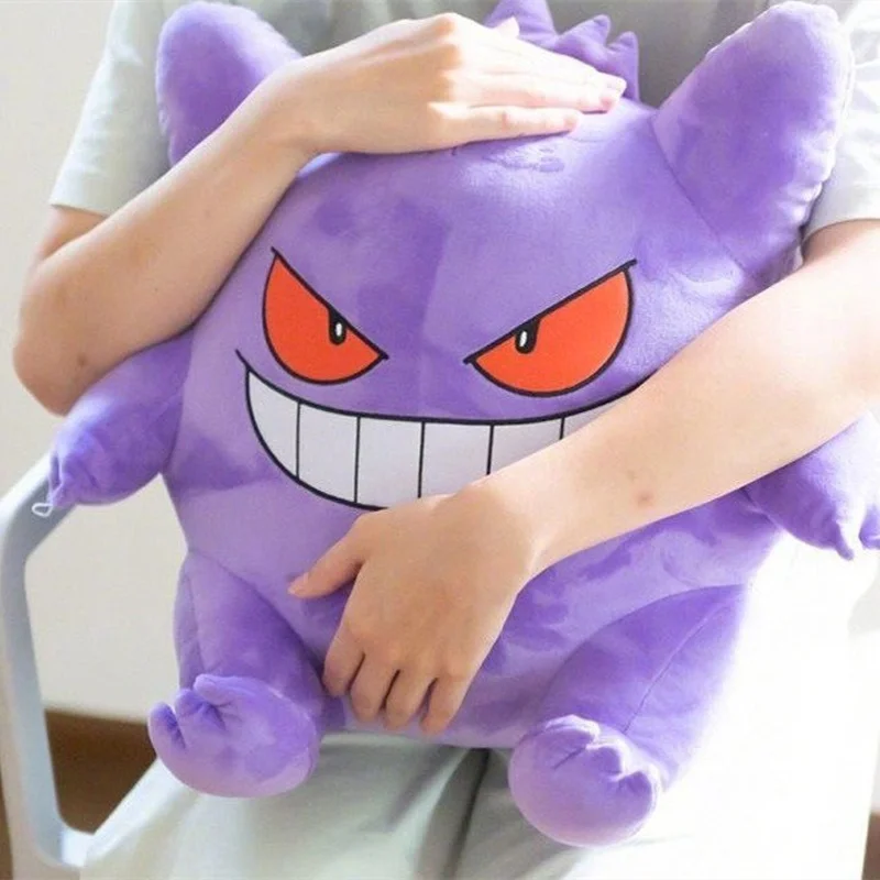 55cm Anime Pokemon Mega Gengar Soft Stuffed Toy Cartoon Plus Pillow Kawayi Dolls Room Decoration For Children Kids Birthday Gift