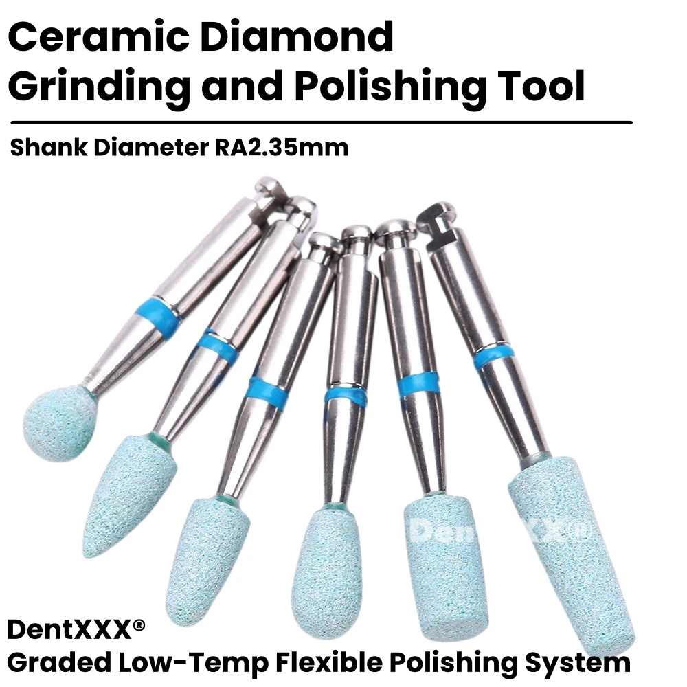 Buy 6 get 2 Free RA Shaft Ceramic Diamond Grinding Heads, Suitable for Grinding and Polishing Metal, Ceramic and Other Materials